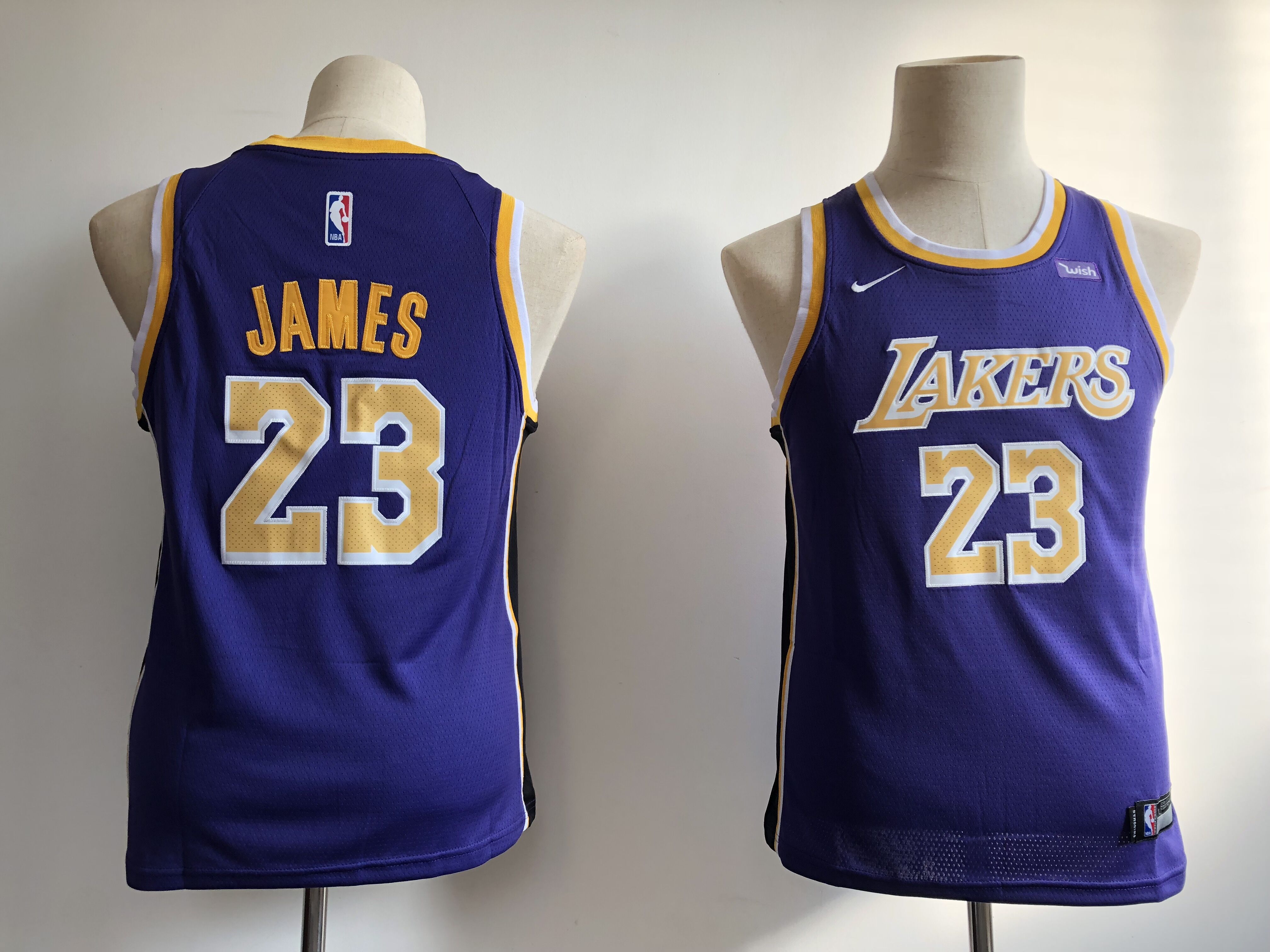 Youth Los Angeles Lakers #23 James purple Nike NBA Jerseys->youth nba jersey->Youth Jersey